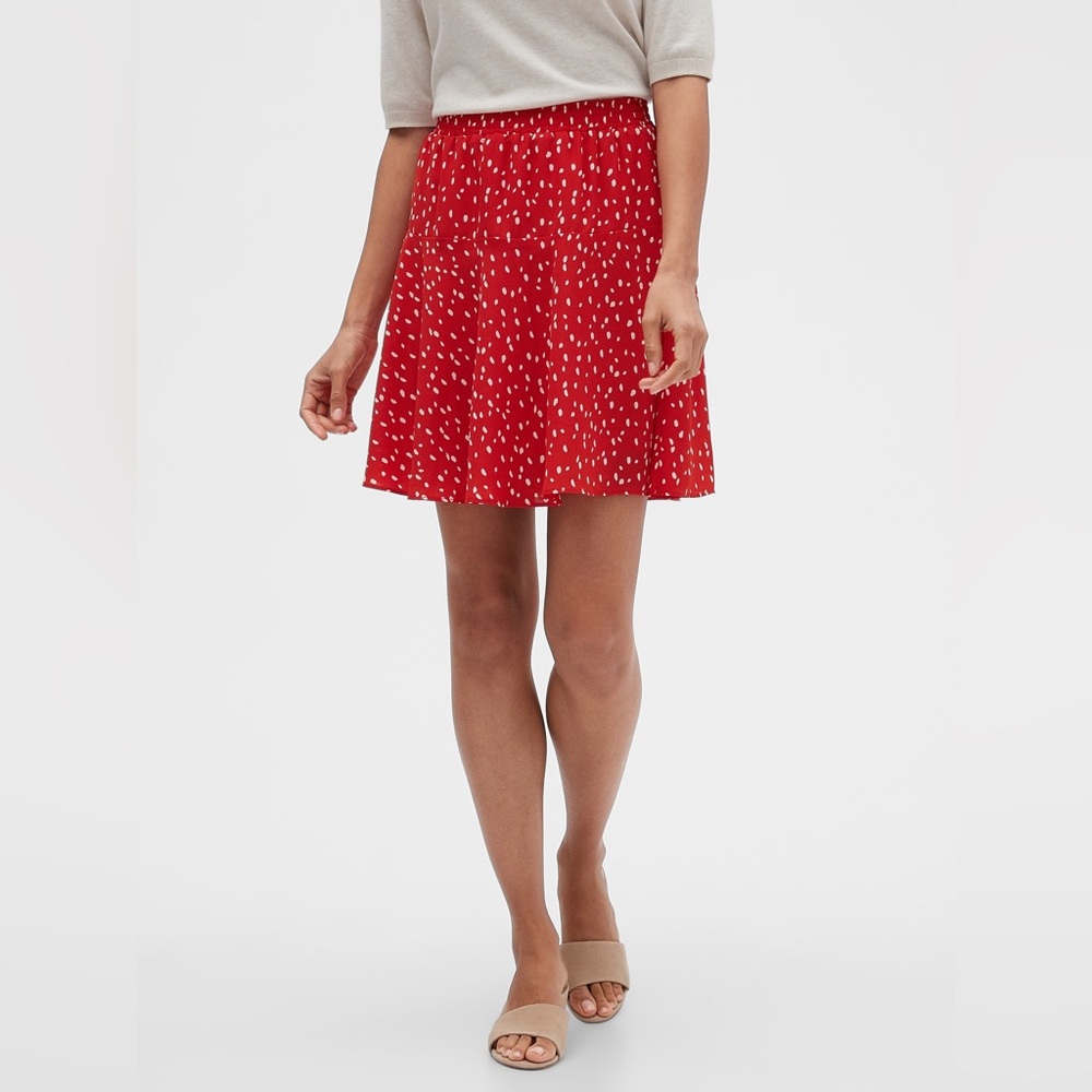 🆕BANANA REPUBLIC DOT PRINT FIT-AND-FLARE‎ SKIRT